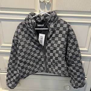 12th Tribe cropped puffer jacket
